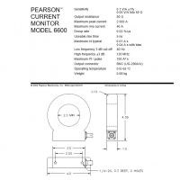 美国Pearson皮尔森2000A 120M电流传感器 测试环 互感器电流探头6600型