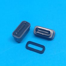 typec 6p/8p180ȷˮĸͷݹܵ綯뵶ˮӿڸ߶6.6mm