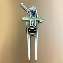 果岭叉定制金属高尔夫球叉创意个性烤漆仿珐琅修叉批发定制