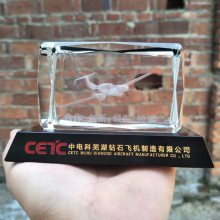 水晶材质电梯模型礼品 大楼建筑模型工艺品 立体模型礼品定制厂家