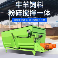 卧式固定式搅料机 5立方双轴拌草机 养牛场饲料混合机