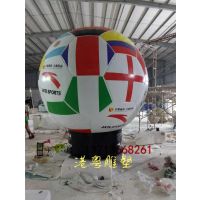 大型玻璃钢彩绘足球雕塑玻仟足球模型定做工厂