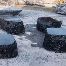 感谢山东的张先生成功定做一批黑山石