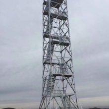 35米野外防火瞭望监控塔 18米单管风场测风塔