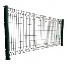 水源地保护护栏网 园林植物园铁丝防护网 绿色双边丝围栏