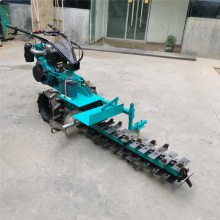 192柴油式手扶链条开沟机-驰航手扶链条式挖槽机-水泥路面开沟机