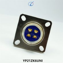 圆形连接器 YP21ZK6UNI YP21TJ6UNI 插头插座 接插件 骊创