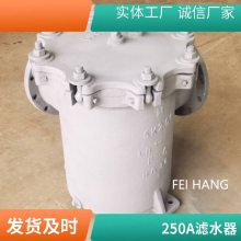 可定制DN250LA-左式直角水过滤器 船用日标滤水器