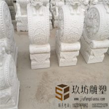 看门***汉白玉狮子 石雕门墩雕刻厂家 石雕动物