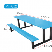 宾阳学校学生食堂餐桌员工连体餐桌