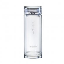 思宝双层玻璃杯 山水知音商务办公茶杯 纪念礼品杯