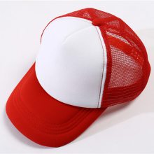 北京定制户外运动亲子海绵网帽舒适透气印LOGO广告旅游帽子空白网帽 CF808+A