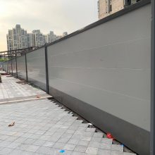 桥底施工围挡 轻型装配式工字钢围栏 市政项目建筑临时围墙