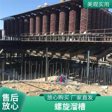 重选设备螺旋溜槽 冲水式铬矿渣粗选选金矿用分离机 恒昌机械