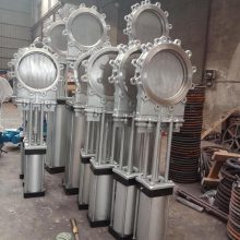 软密封气动明杆刀型闸阀 PZ673F-16C 气动明杆刀型闸阀 PZ673F-10C 矿用浆液阀 气动明杆插板阀