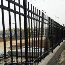 镀锌管锌钢护栏 厂区外墙栅栏 户外围墙铁艺栏杆