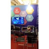 展销会玻璃桌椅出租服务,会展八棱柱桌子租赁,圆形玻璃桌出租