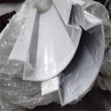 加油站立柱铝合金高光转角铝材 6米圆角铝护角 弧形转角收边条