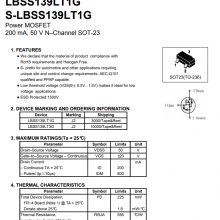 LBSS139LT1G NMOS SOT23 LRCɽԭװ 0.2A 50V