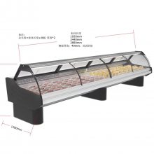 奇力熟食鸭脖展示柜冷藏柜商用保鲜卧式冰柜