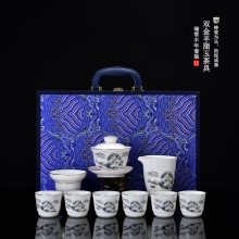 过年礼品瑞雪兆丰年陶瓷茶具家用泡茶功夫茶具企业礼品可定制