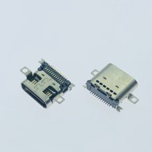USB沉板Type-C母座 超短体5.1mm 贴片SMT 6PIN两脚沉板1.6mm插座