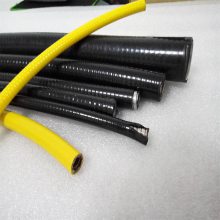 DN12铠装光纤套管 防水防油激光器不锈钢双扣包塑穿线管黑色黄色