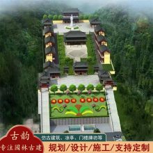 仿古寺庙施工 古建庙宇大殿修复设计建造工程承包 古韵园林