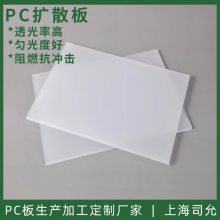 司允pc扩散板尺寸定制 80%高透光率led匀光板白色 2mm磨砂PC漫射板