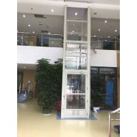潍坊市启运宅楼钢化玻璃观光电梯 阁楼升降平台 小型液压电梯