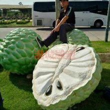 台湾景区佛陀果雕塑 旅游区玻璃钢大型释迦果塑像