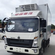 重汽豪沃4.2米160马力冷藏车 鲜肉蔬果冷冻运输车 可按揭