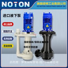 美国 进口液下泵 强酸碱氧化性流体输送 槽内槽外立式泵 PP PVDF 氟塑料