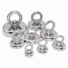 钕铁硼吸盘挂钩强力打捞磁铁强磁吸铁石吊环