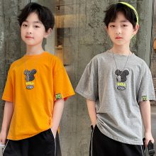 北京童装批发市场 夏季新款短袖印花儿童t恤 品牌折扣童装尾货货源拿货渠道网站