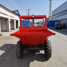 运料拉煤翻斗车 fc-25型号前卸式柴油蹦蹦车 程达