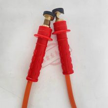 红色引流线头高压引流线跳线头电力作业引流线夹子负载跳线夹头