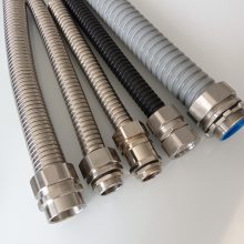 长盛丰源电线柔性导管厂 DN20不锈钢穿线蛇形软管3/4DPJS端式接头