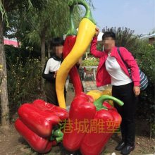生态观光园标识玻璃钢仿真红辣椒小尖椒指天椒雕像