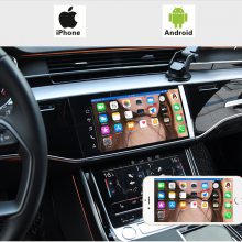 奔驰大众奥迪凯迪拉克沃尔沃有线转无线carplay盒车载同屏器安卓投屏导航系统屏幕镜像英文版
