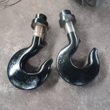 双梁吊钩组钩头带帽 半封闭吊钩组 DG20号钢锻打钩头