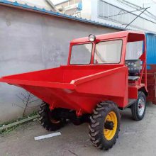 江苏南通 FC-18柴油电启动翻斗车 工地运输四轮翻斗车