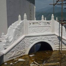 河道桥梁建筑汉白玉石栏杆防护栏 石雕源头厂家按实际需求定制