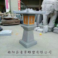 盘锦石雕欧式人物石灯 太阳能石雕石灯 濠景雕塑厂家