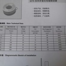 DZY0-2.5 24V 牙嵌式电磁制动器 精简结构