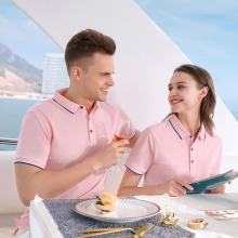 深圳龙华工作服定制厂家_企业工服定制_夏季短袖工衣定做_纯棉工作服定制_翻领工作服定制印绣LOGO