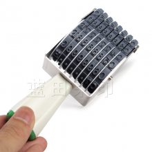 转轮数字字母印章组合可调批号章英文日期印章编号编码章滚轮皮带
