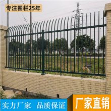 琼海烤漆围墙护栏 定做学校尖头栅栏 镀锌管围栏