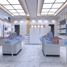 江西抚州网红风格眼镜店展柜设计装修