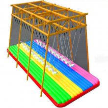 供应运动场垫子充气舞台气垫 PVC材质彩虹桥防护气垫